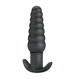 Pretty Love - Aeolis Vibrating Anal Plug Massager (Battery - Black)